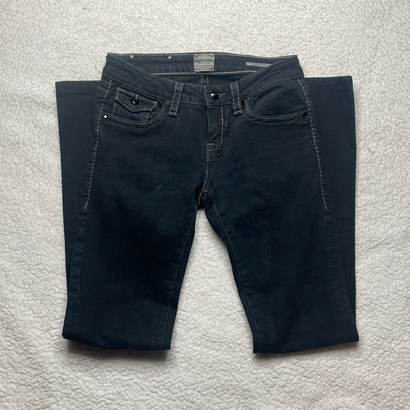 MAnoname Black jeans Stretch Comfy Bootcut Joelle Size 25 x 31 - Picture 3 of 10